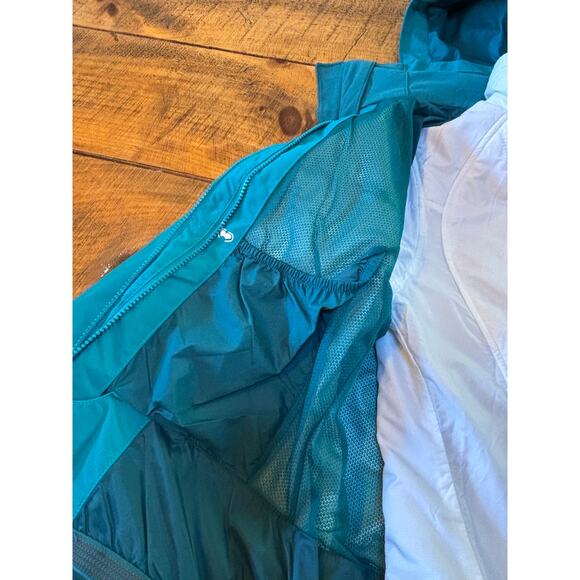 North Face Womens HyVent TriClimate 3-in-1 Winter Hooded Jacket Teal White XS - Picture 9 of 16